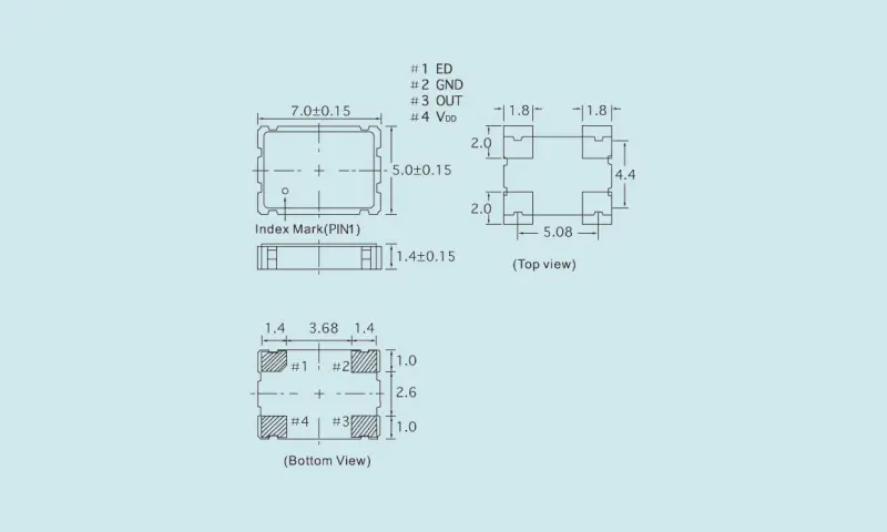 수정 수정 공진기 OSC 3.2&times;2.5